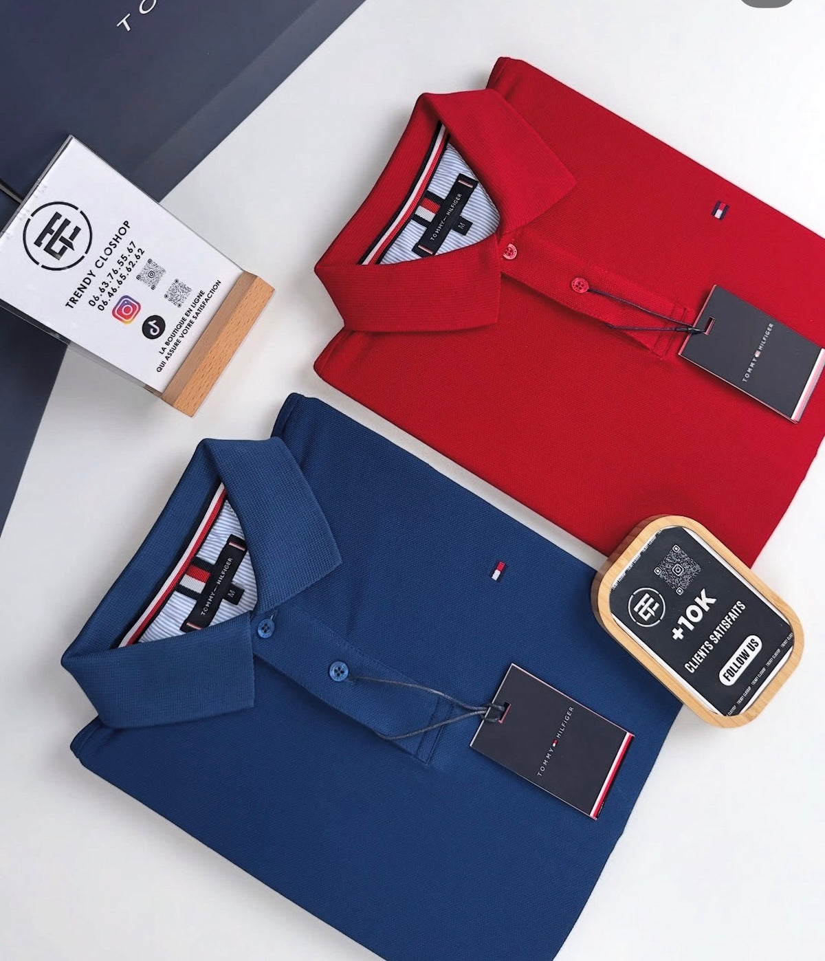Polo TH classique 100% en coton piqué