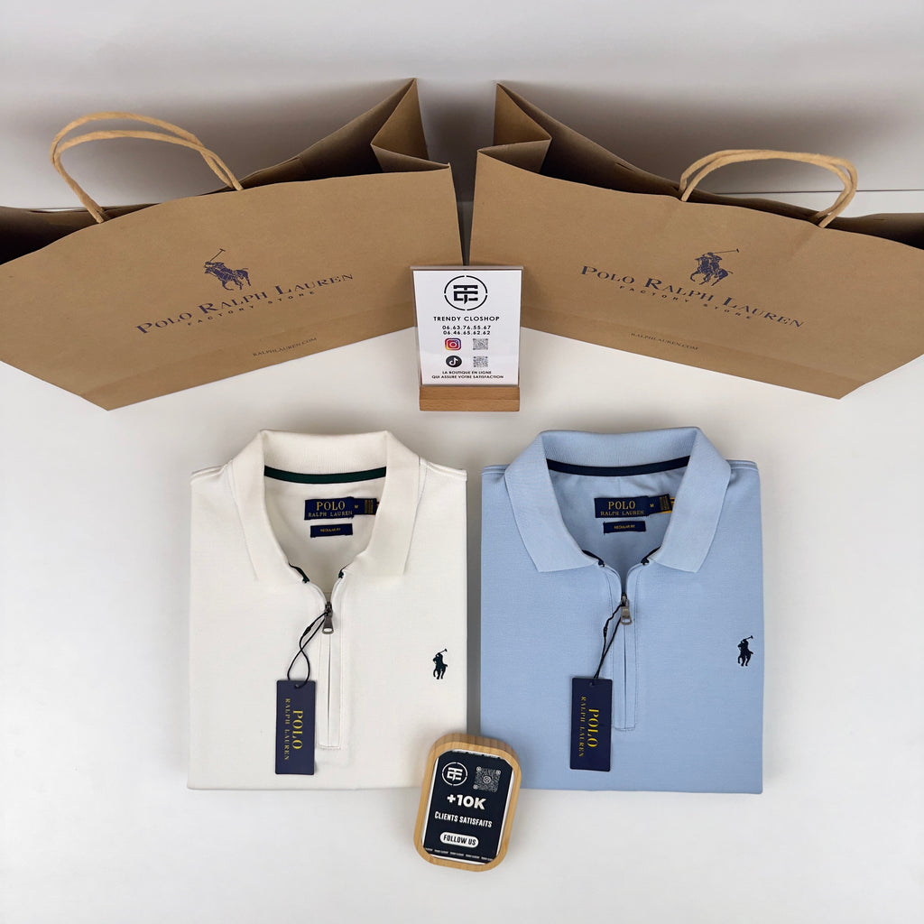 Sweat Ralph Lauren à col 1/4 zippé