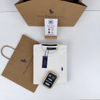 Pull Ralph Lauren col rond piqué