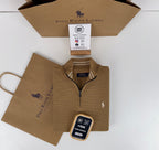 Pull Ralph Lauren demi-zippé en coton piqué