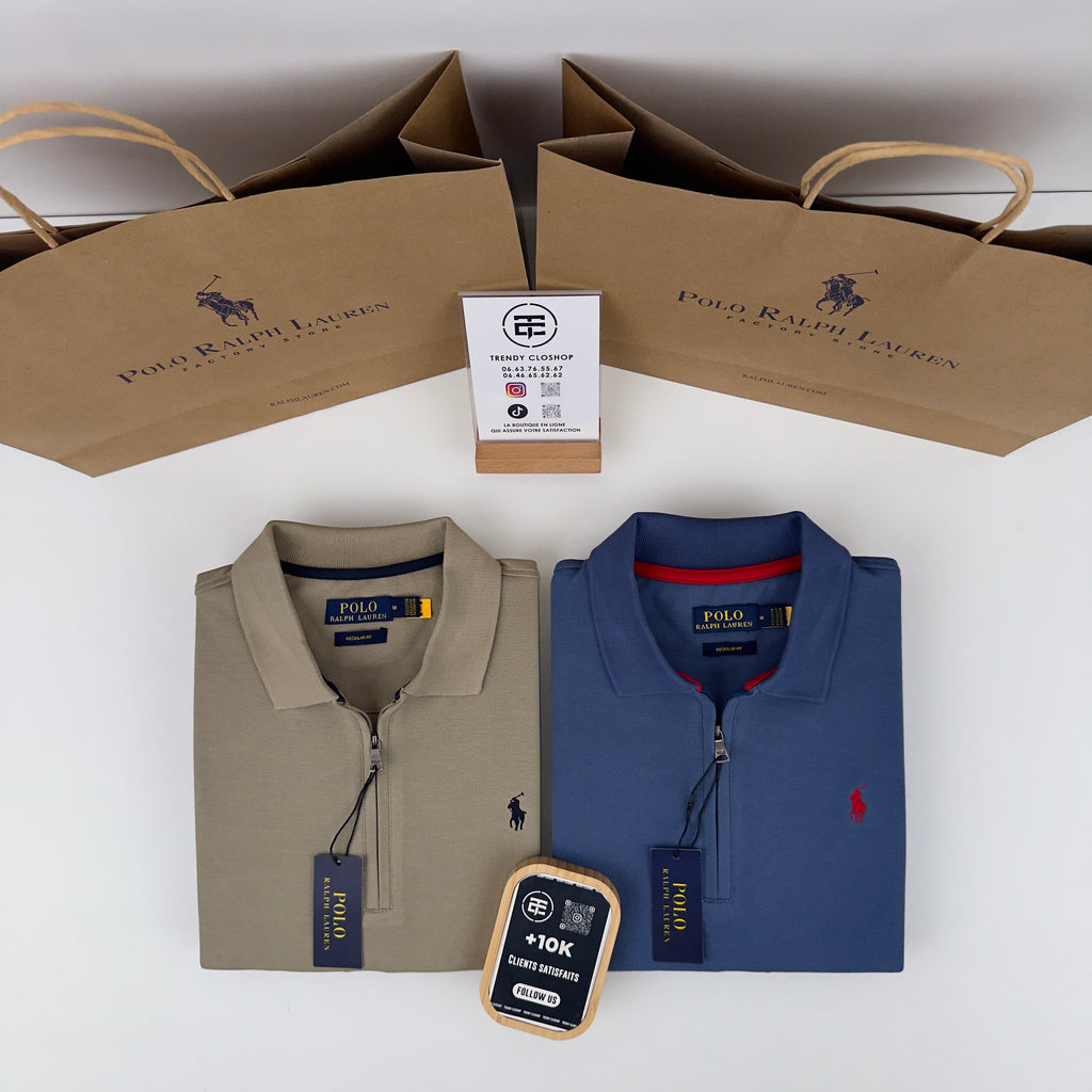 Sweat Ralph Lauren à col 1/4 zippé