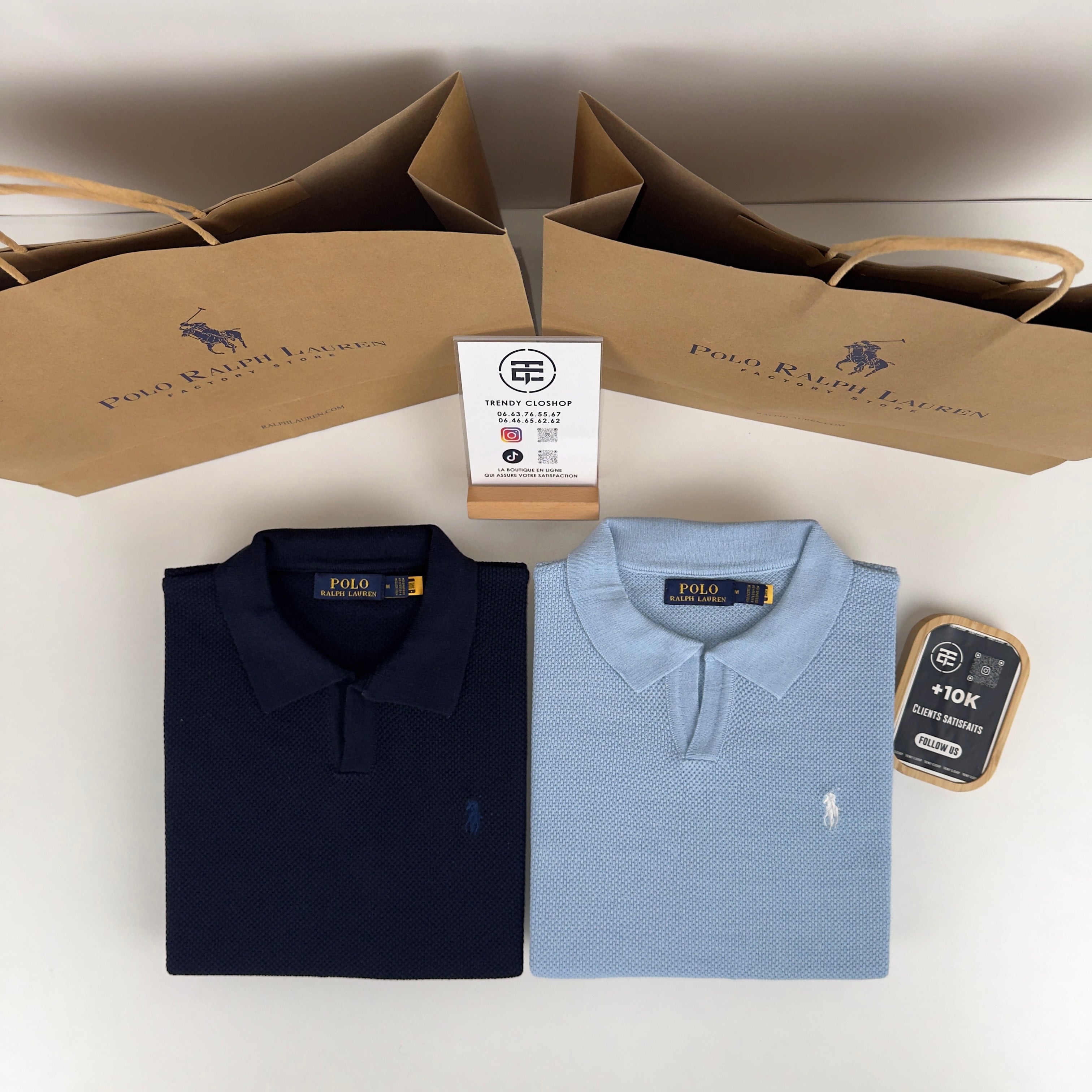 Pull Ralph Lauren à col polo - MANCHES LONGUES