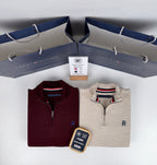 Pull TH en coton piqué demi-zippé