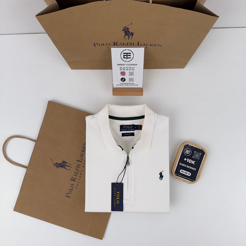 Sweat Ralph Lauren à col 1/4 zippé