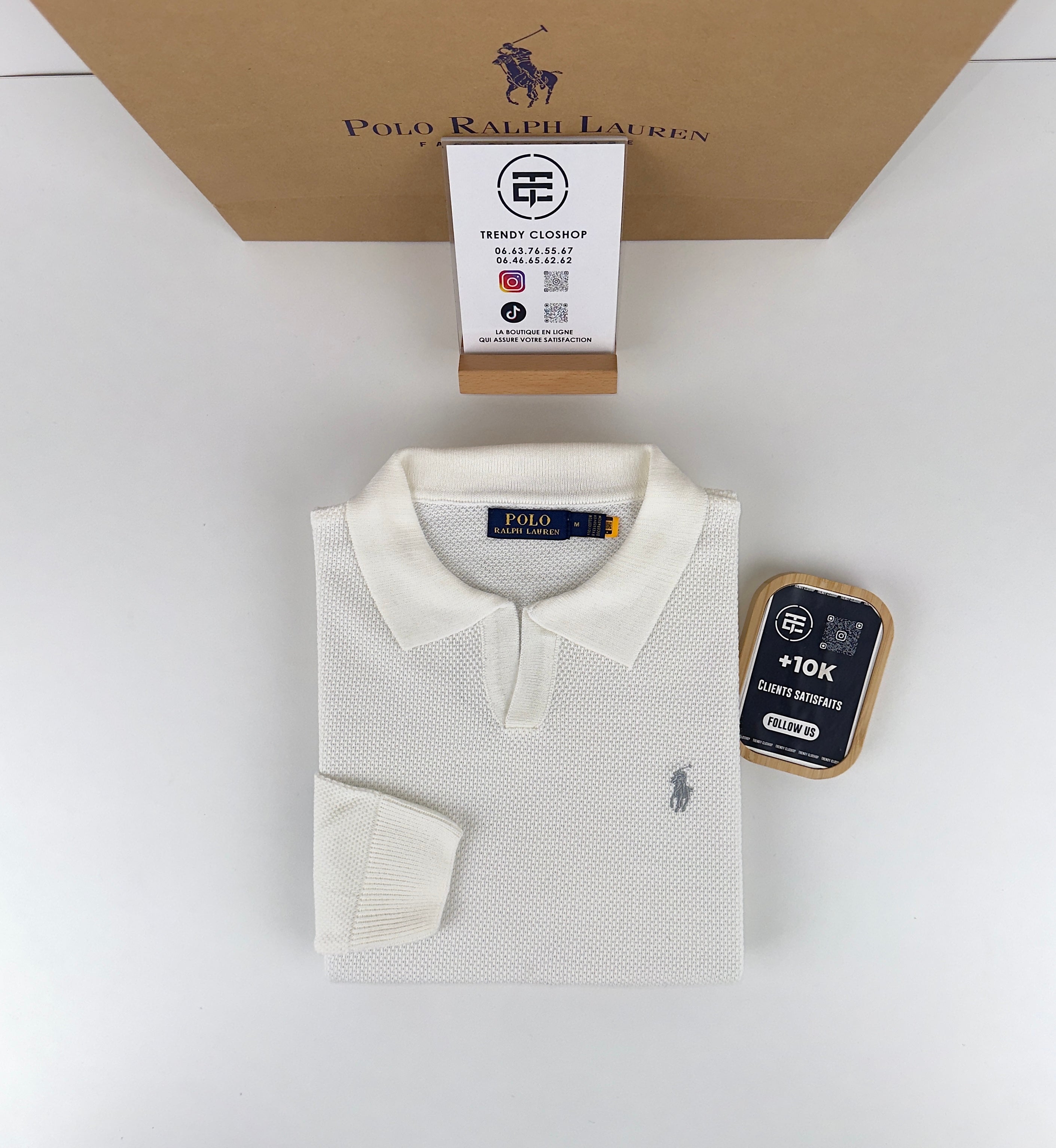 Pull Ralph Lauren à col polo - MANCHES LONGUES