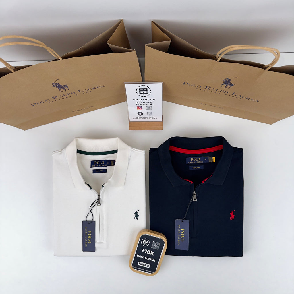 Sweat Ralph Lauren à col 1/4 zippé