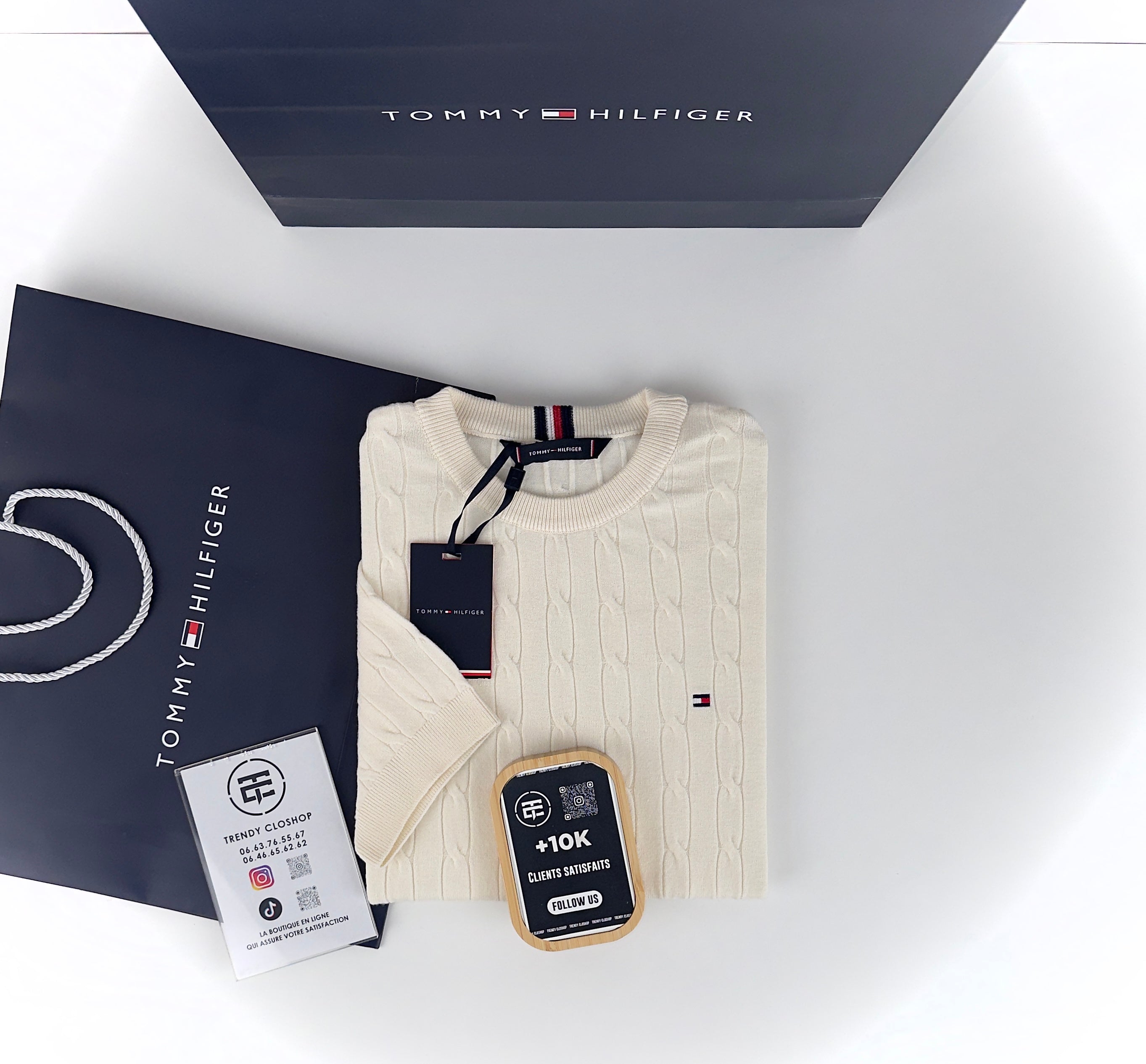 Pull Tommy Hilfiger à manches courtes