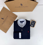 Pull Ralph Lauren torsadé à col polo