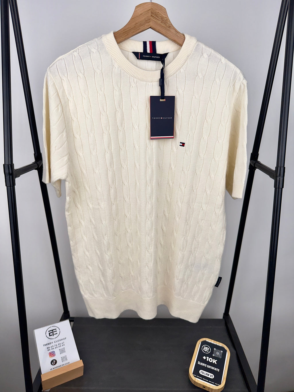 Pull Tommy Hilfiger à manches courtes