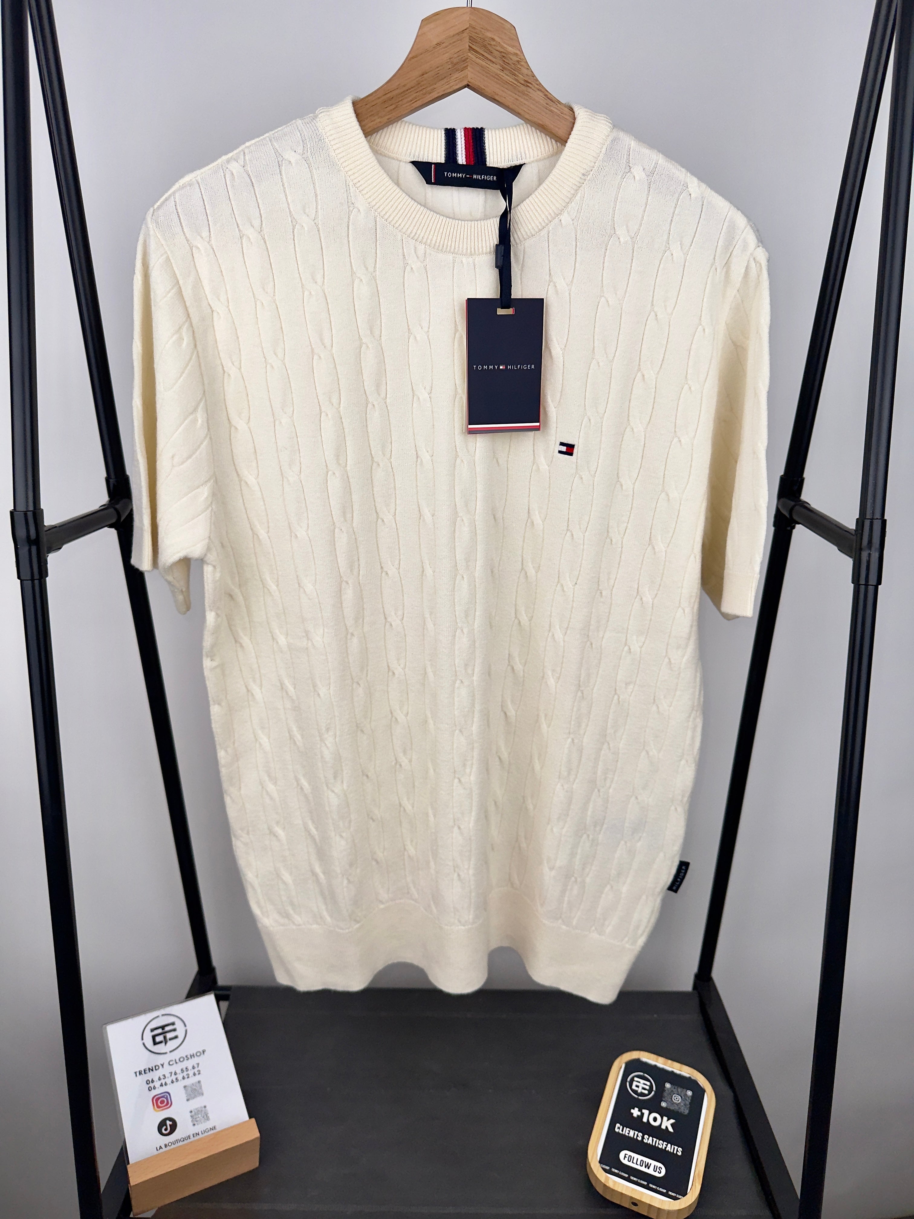 Pull Tommy Hilfiger à manches courtes