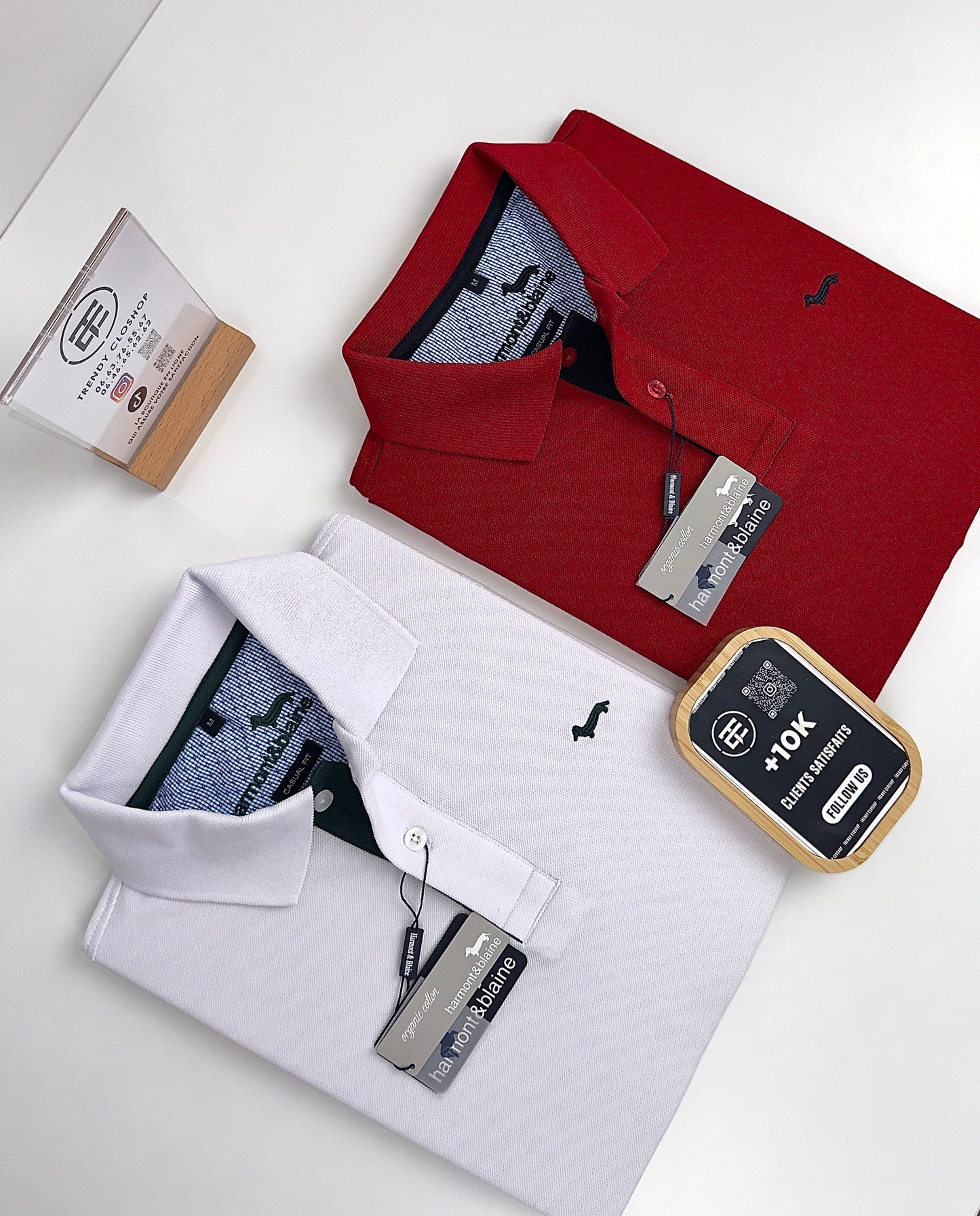 Polo Harmont & Blaine en coton piqué