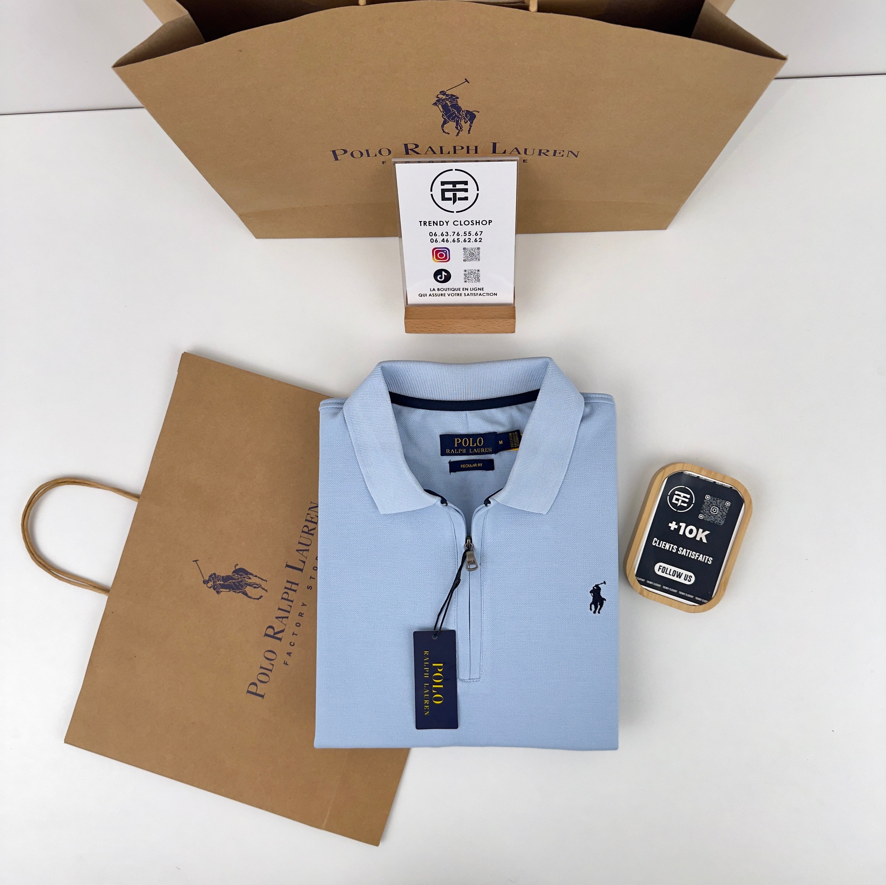 Sweat Ralph Lauren à col 1/4 zippé