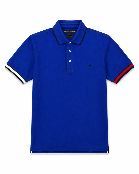 Polo TH en coton piqué