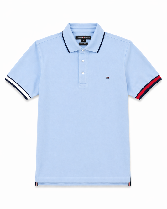 Polo TH en coton piqué