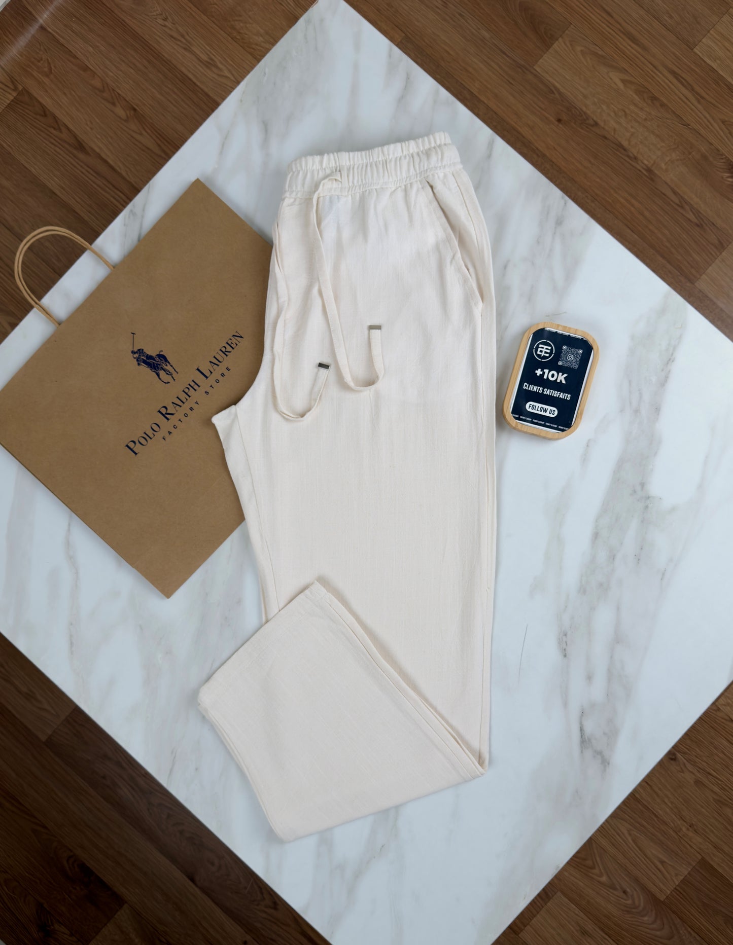 Pantalon 100% en lin Ralph Lauren