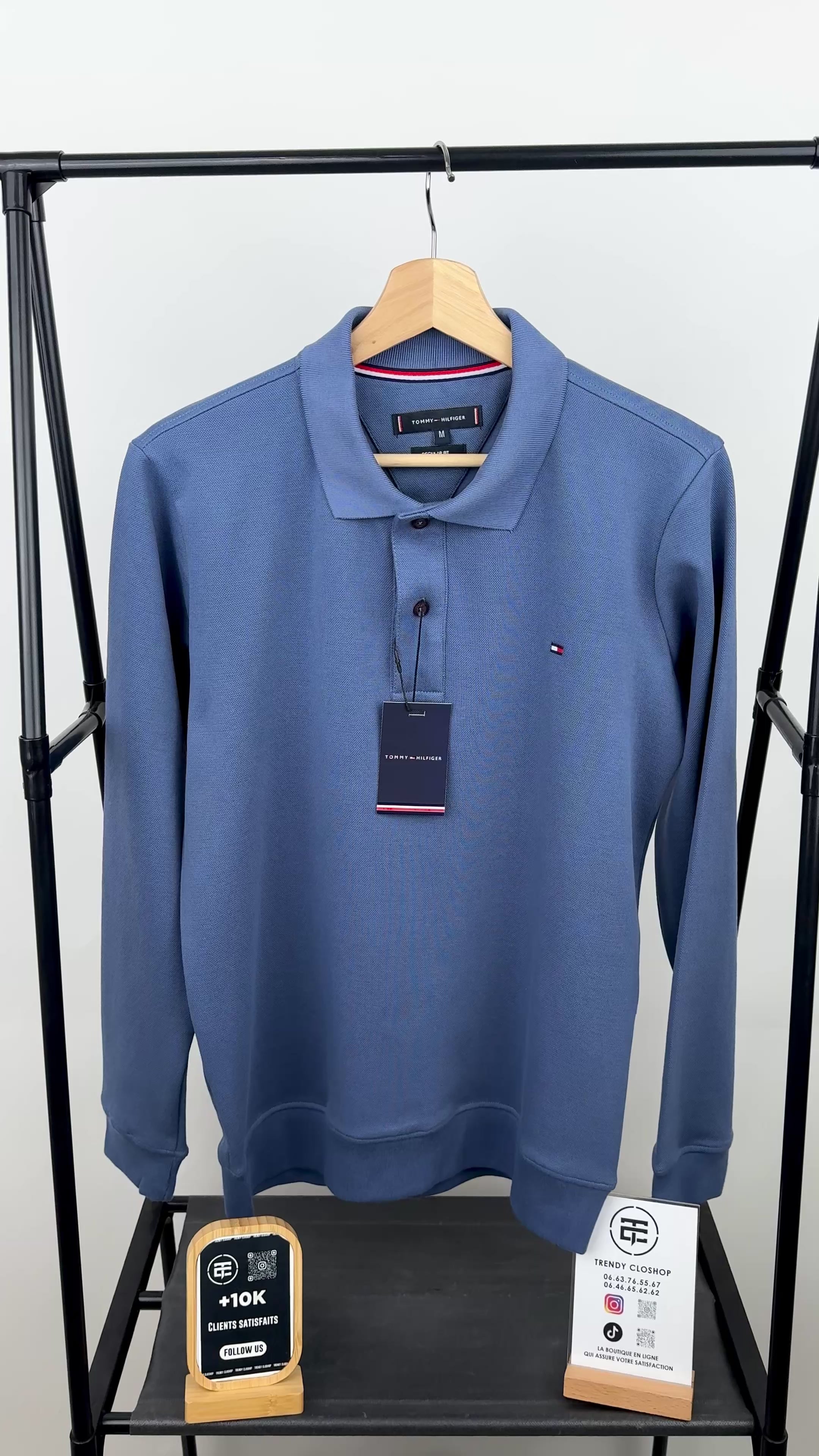 Sweat Tommy Hilfiger à col polo